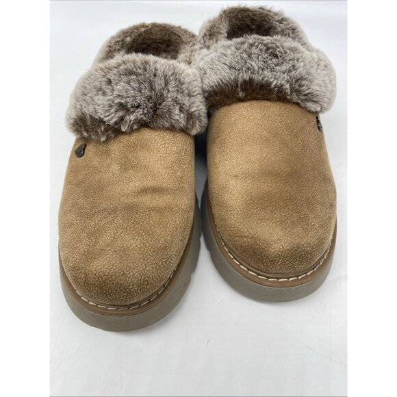 Skechers BOBS Women's Keepsakes Lite Cozy Comfort Clog Slippers Brown Size 8 - Picture 4 of 13